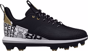 (Grade School) Under Armour Harper 7 Low TPU 'Black White Gold' 3025596-001 (Grade School) Under Armour Harper 7 Low TPU 'Black White Gold' 3025596-001