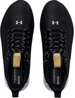 (Grade School) Under Armour Harper 7 Low TPU 'Black White Gold' 3025596-001 Shop (Grade School) Under Armour Harper 7 Low TPU 'Black White Gold' 3025596-001
