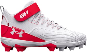 (Grade School) Under Armour Harper 7 Mid RM 'White Red' 3025598-600 (Grade School) Under Armour Harper 7 Mid RM 'White Red' 3025598-600