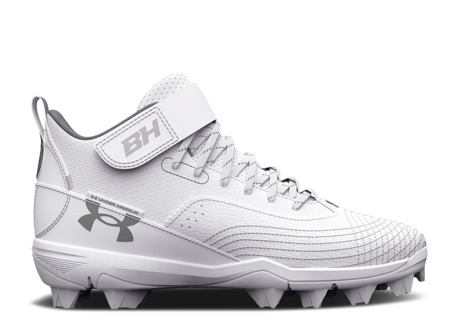 (Grade School) Under Armour Harper 7 Mid RM 'White Mod Grey' 3025598-100