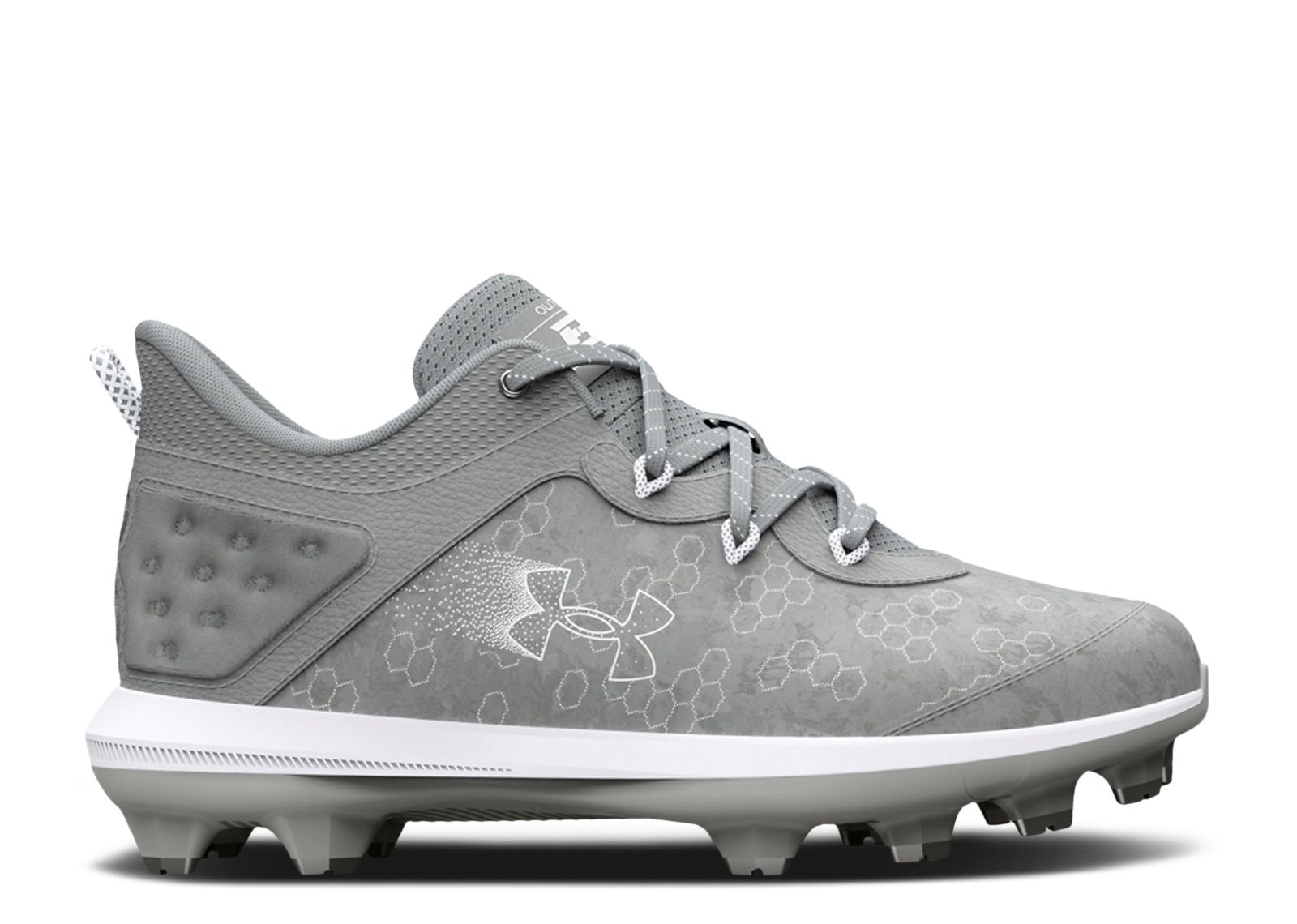 (Grade School) Under Armour Harper 8 TPU 'Baseball Grey White' 3026595-101