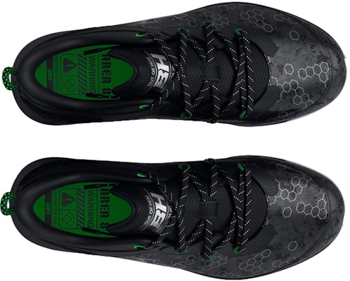 (Grade School) Under Armour Harper 8 TPU 'Black Green' 3026595-001 Shop (Grade School) Under Armour Harper 8 TPU 'Black Green' 3026595-001