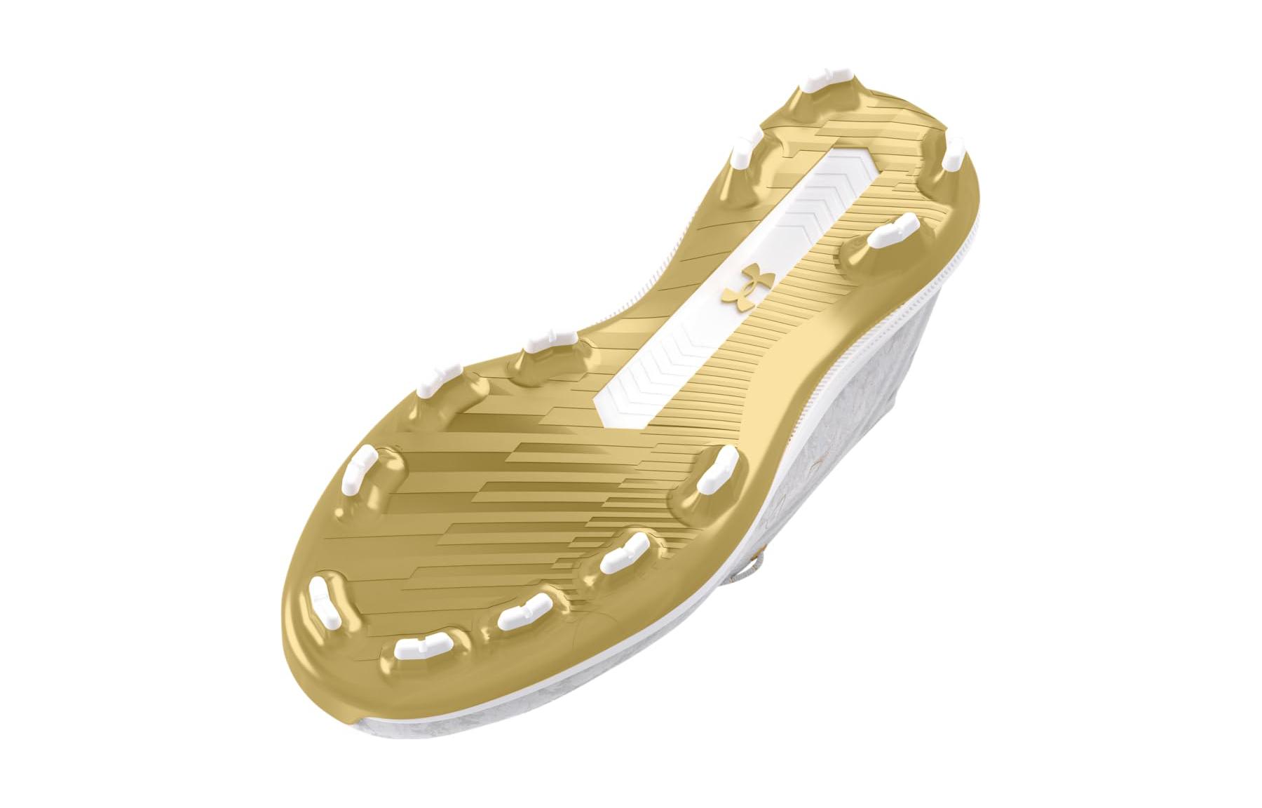 Shop (小學) Under Armour Harper 8 TPU '白色金屬金' 3026595-100