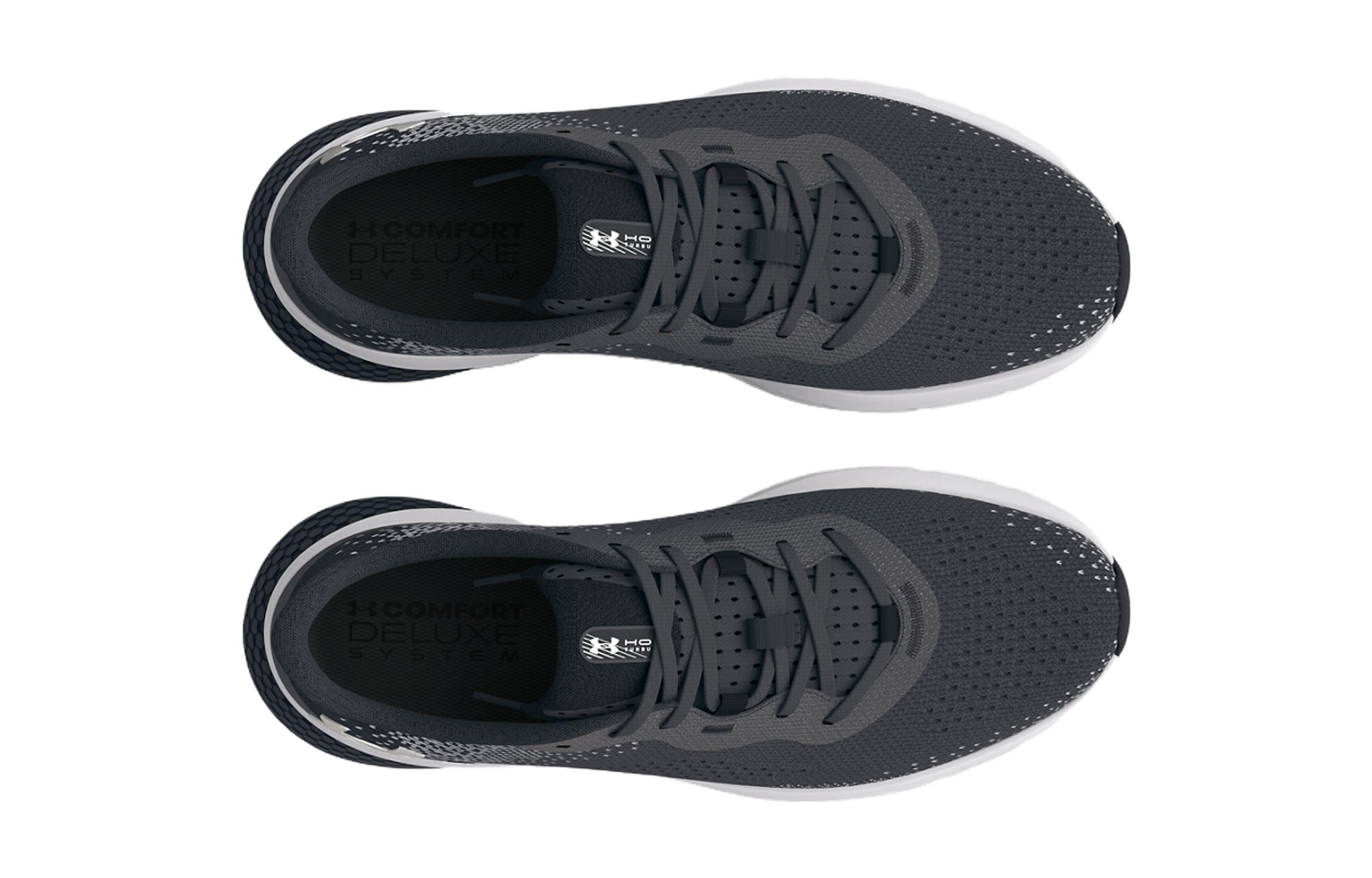Shop Under Armour HOVR Turbulence 2 Grade School ''Jet Grey Metallic Silver'' 3027775-101