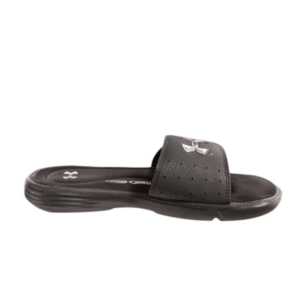 (Grade School) Under Armour Ignite 3 Slides 'Black' 1235619-001