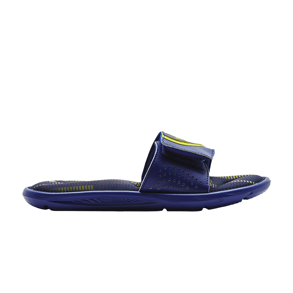 (Grade School) Under Armour Ignite 6 Graphic Footbed Slide 'Bauhaus Blue' 3023784-402