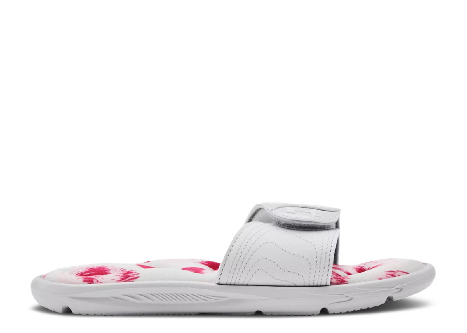 (Grade School) Under Armour Ignite 6 Graphic Footbed Slide 'Halo Grey White' 3023790-100