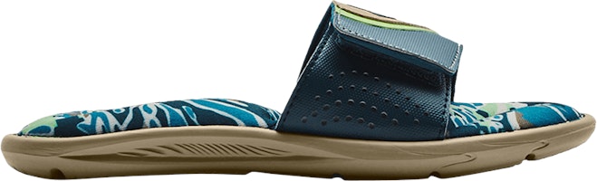 (Grade School) Under Armour Ignite 6 Graphic Footbed Slide 'Khaki Base Deep Sea' 3023784-200 (Grade School) Under Armour Ignite 6 Graphic Footbed Slide 'Khaki Base Deep Sea' 3023784-200