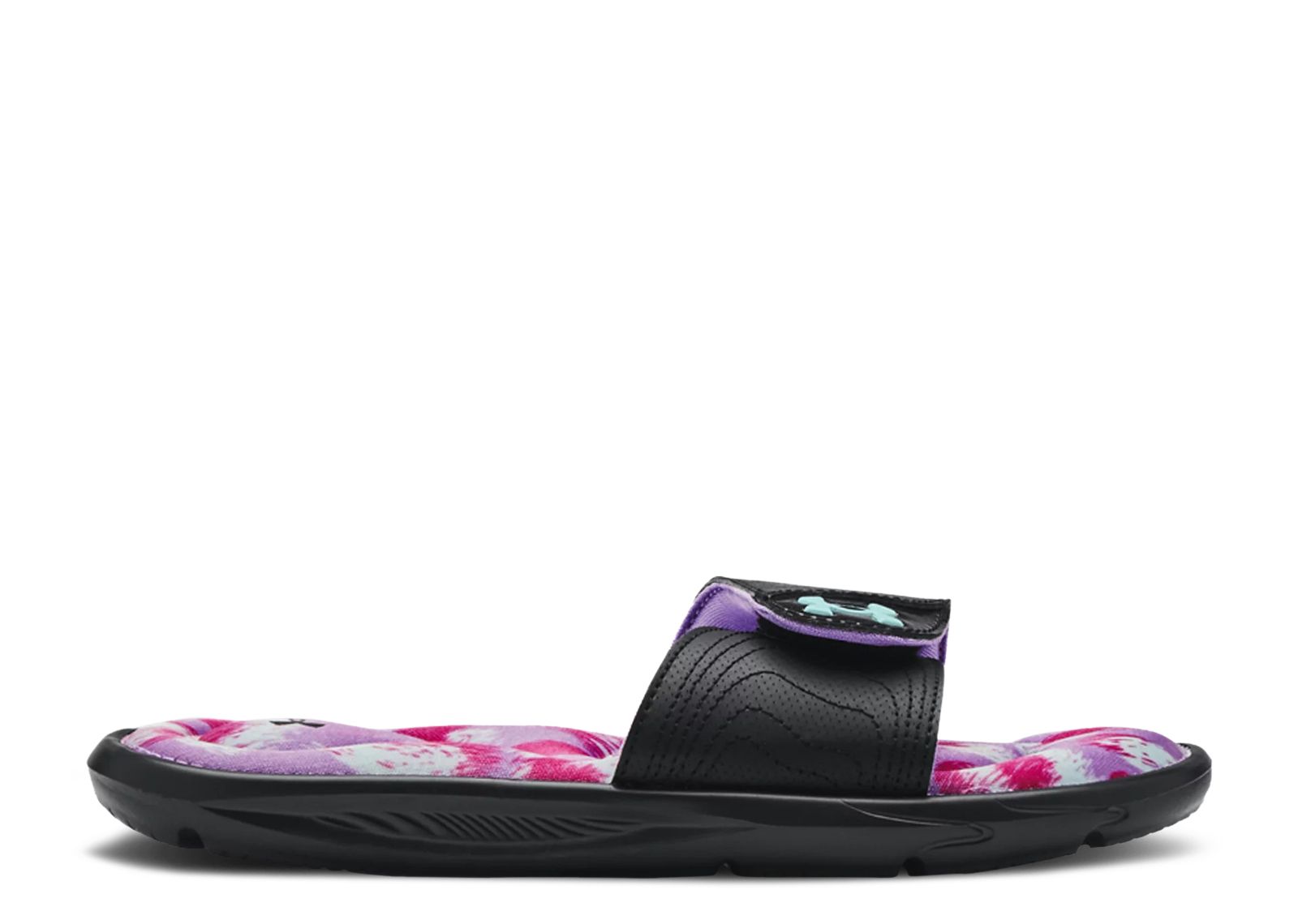(Grade School) Under Armour Ignite 6 Graphic Footbed Slide 'Black Breeze' 3023790-001