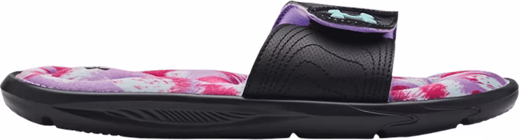 (Grade School) Under Armour Ignite 6 Graphic Footbed Slide 'Black Breeze' 3023790-001 (Grade School) Under Armour Ignite 6 Graphic Footbed Slide 'Black Breeze' 3023790-001