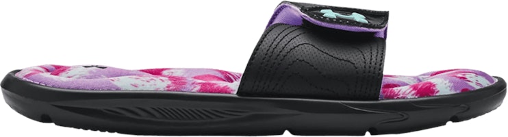 (Grade School) Under Armour Ignite 6 Graphic Footbed Slide 'Black Breeze' 3023790-001 (Grade School) Under Armour Ignite 6 Graphic Footbed Slide 'Black Breeze' 3023790-001