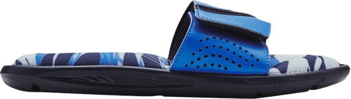 (Grade School) Under Armour Ignite 6 Graphic Footbed Slide 'Academy Blue Circuit' 3023784-400 (Grade School) Under Armour Ignite 6 Graphic Footbed Slide 'Academy Blue Circuit' 3023784-400