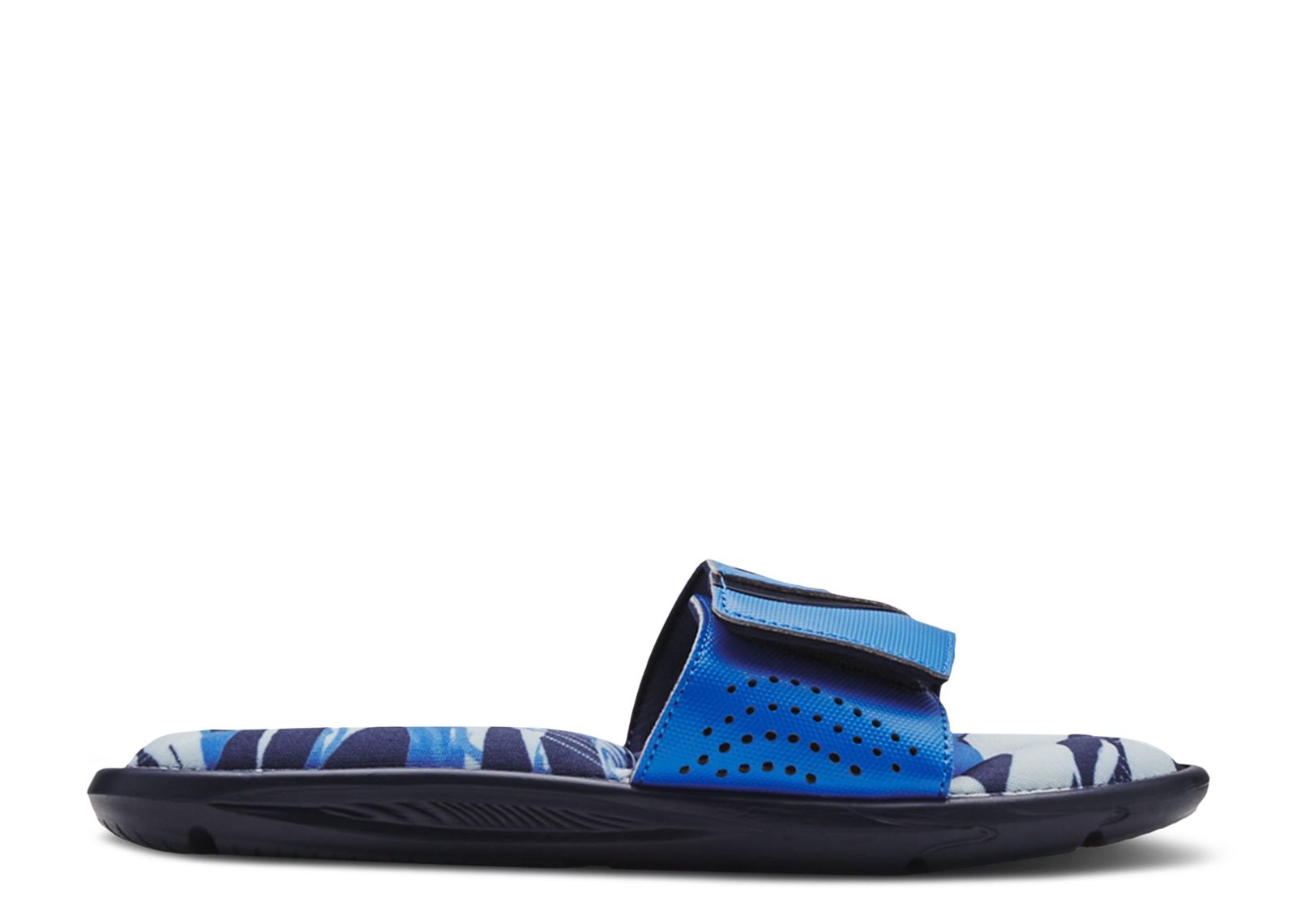 (Grade School) Under Armour Ignite 6 Graphic Footbed Slide 'Academy Blue Circuit' 3023784-400