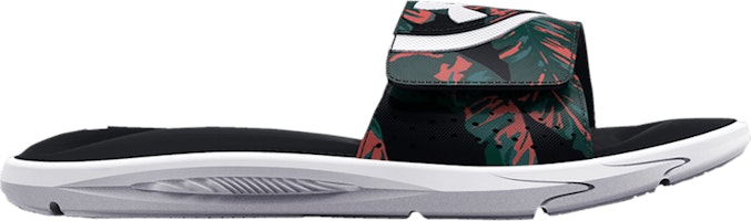 (Grade School) Under Armour Ignite 6 Graphic Strap Slide 'Black Batik' 3025714-001 (Grade School) Under Armour Ignite 6 Graphic Strap Slide 'Black Batik' 3025714-001