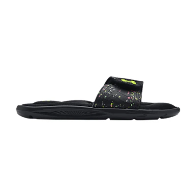 (GS) UA Ignite 6 Graphic Strap Slide 'Black Speckled'