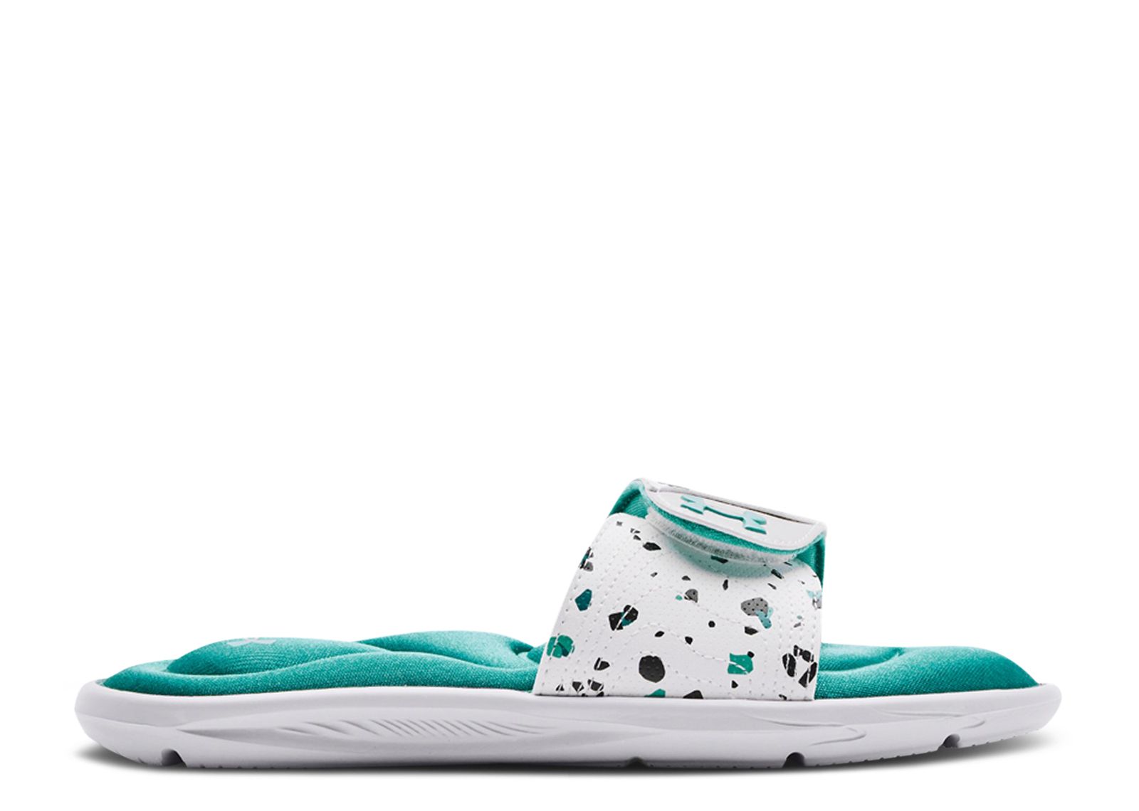 (Grade School) Under Armour Ignite 6 Graphic Strap Slide 'Cerulean White' 3024454-300