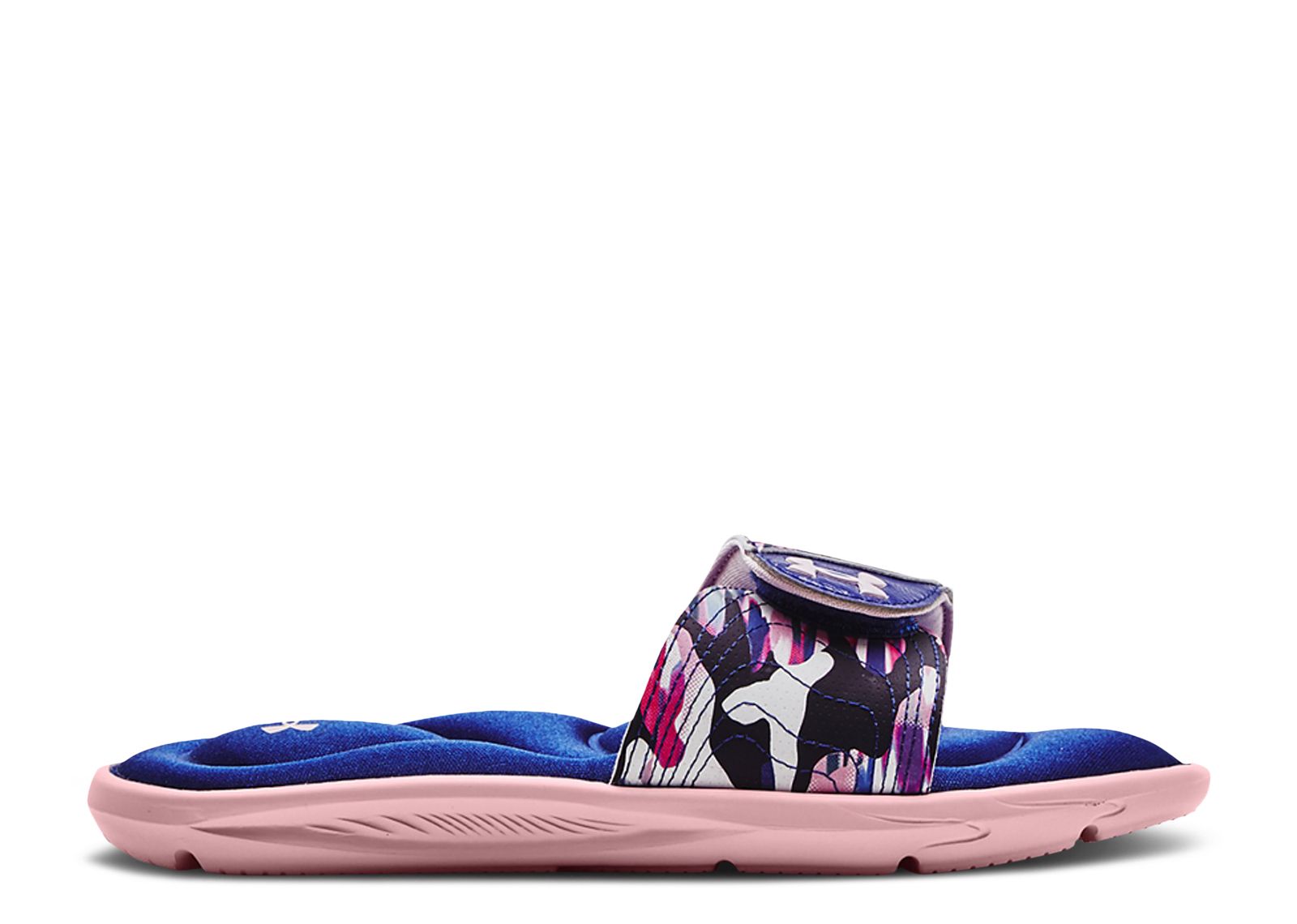(Grade School) Under Armour Ignite 6 Graphic Strap Slide 'Prime Pink' 3024454-600