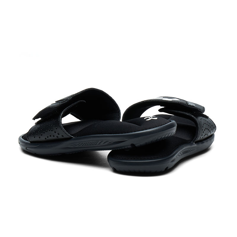Shop (Kids) Under Armour Ignite 6 Slide ''Zwart'' 3022728-001