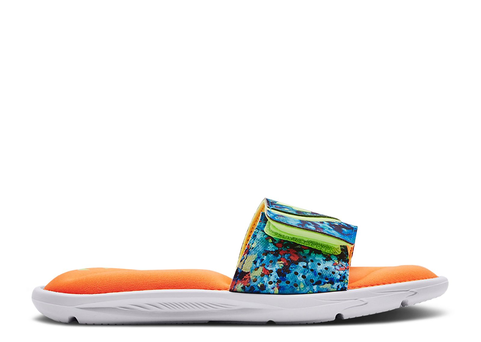 (Grade School) Under Armour Ignite 6 Slide 'Graphic Strap' 3025714-400