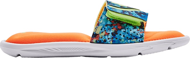 (Grade School) Under Armour Ignite 6 Slide 'Graphic Strap' 3025714-400 (Grade School) Under Armour Ignite 6 Slide 'Graphic Strap' 3025714-400