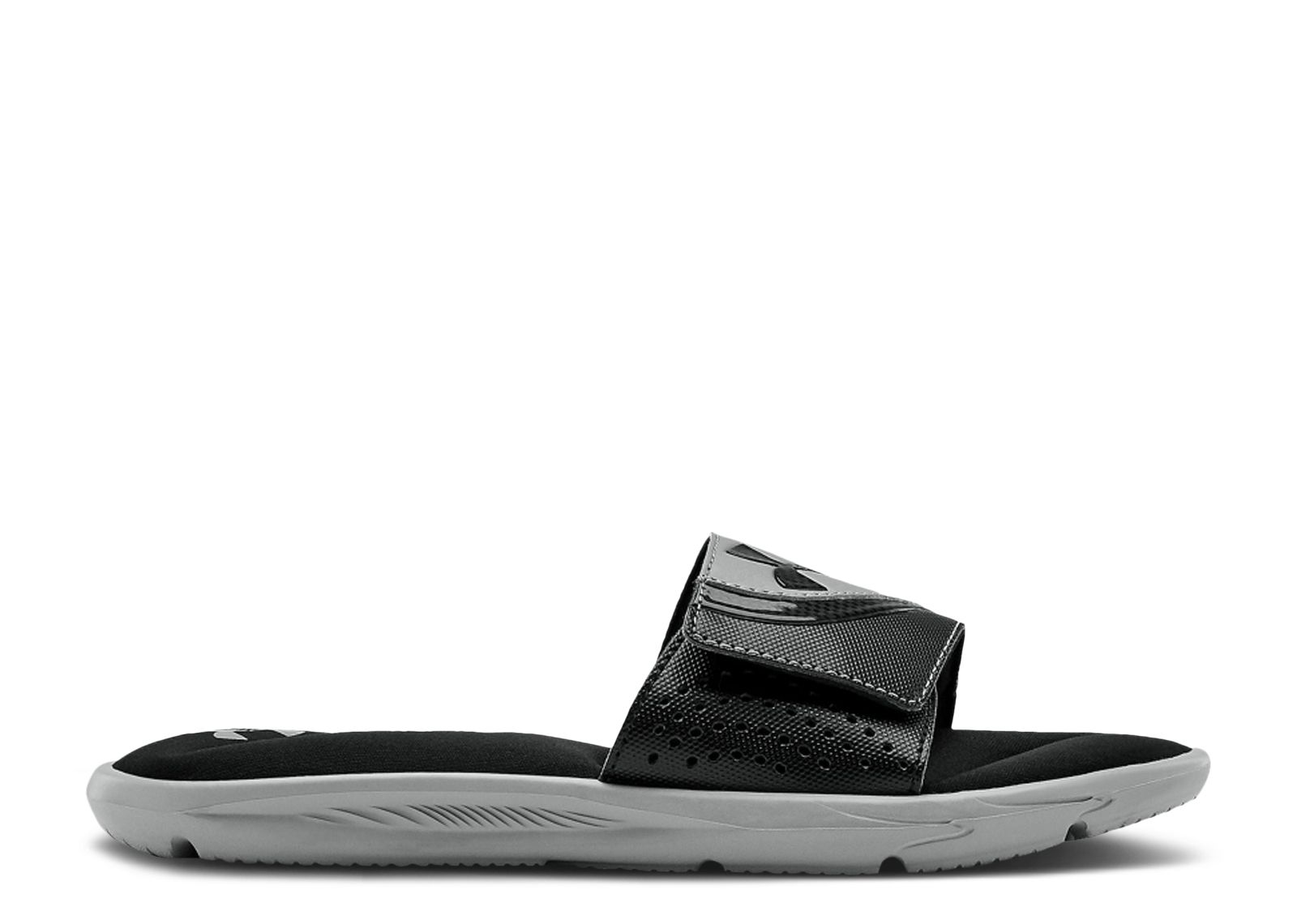 (Grade School) Under Armour Ignite 6 Slide 'Steel Black' 3022728-101
