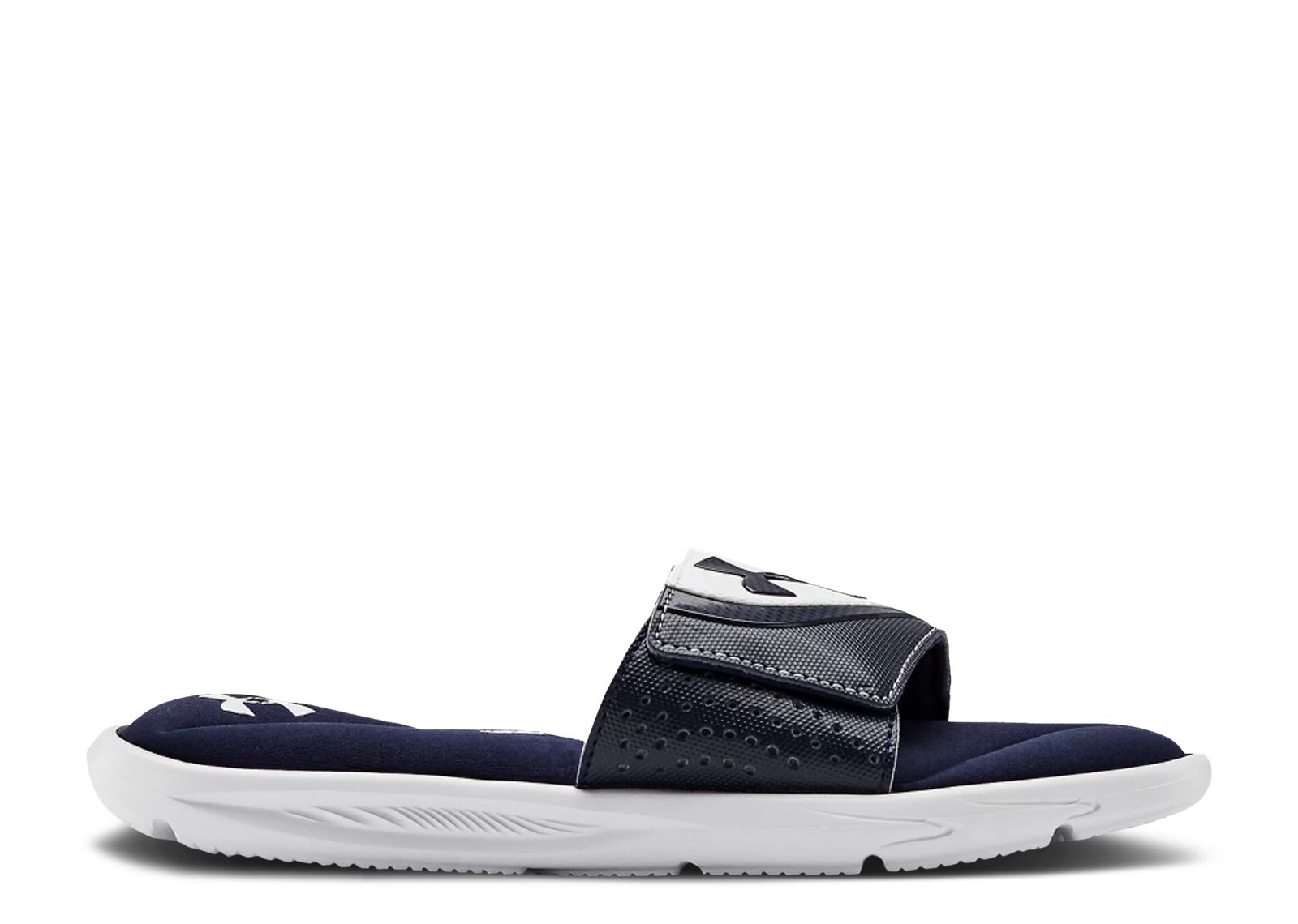 (Grade School) Under Armour Ignite 6 Slide 'White Midnight Navy' 3022728-100