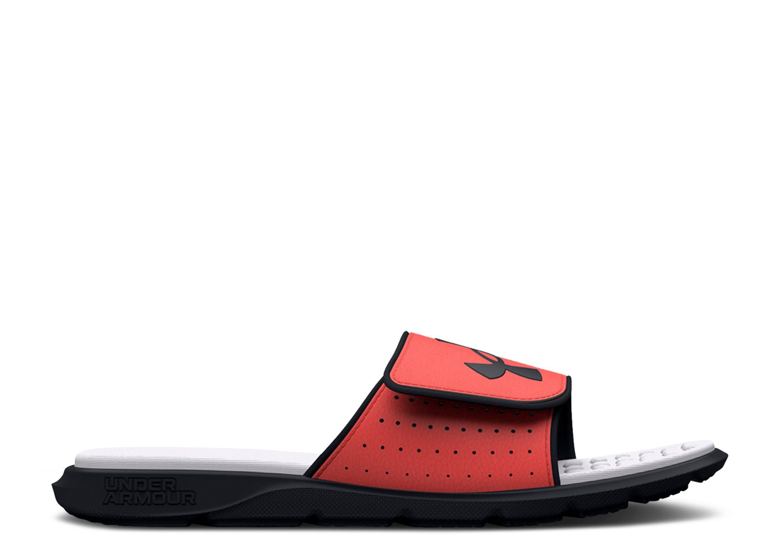 (Grade School) Under Armour Ignite 7 Graphic Footbed Slide 'Black After Burn' 3026038-001