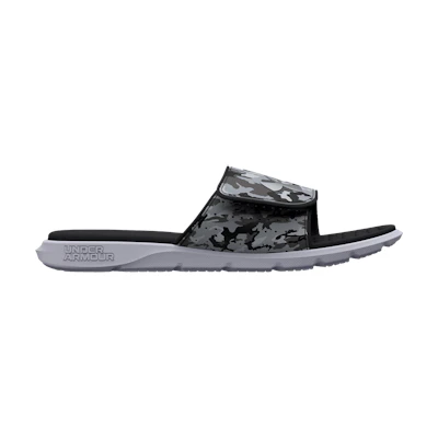 (GS) UA Ignite 7 Graphic Strap Slide 'Mod Grey Camo'