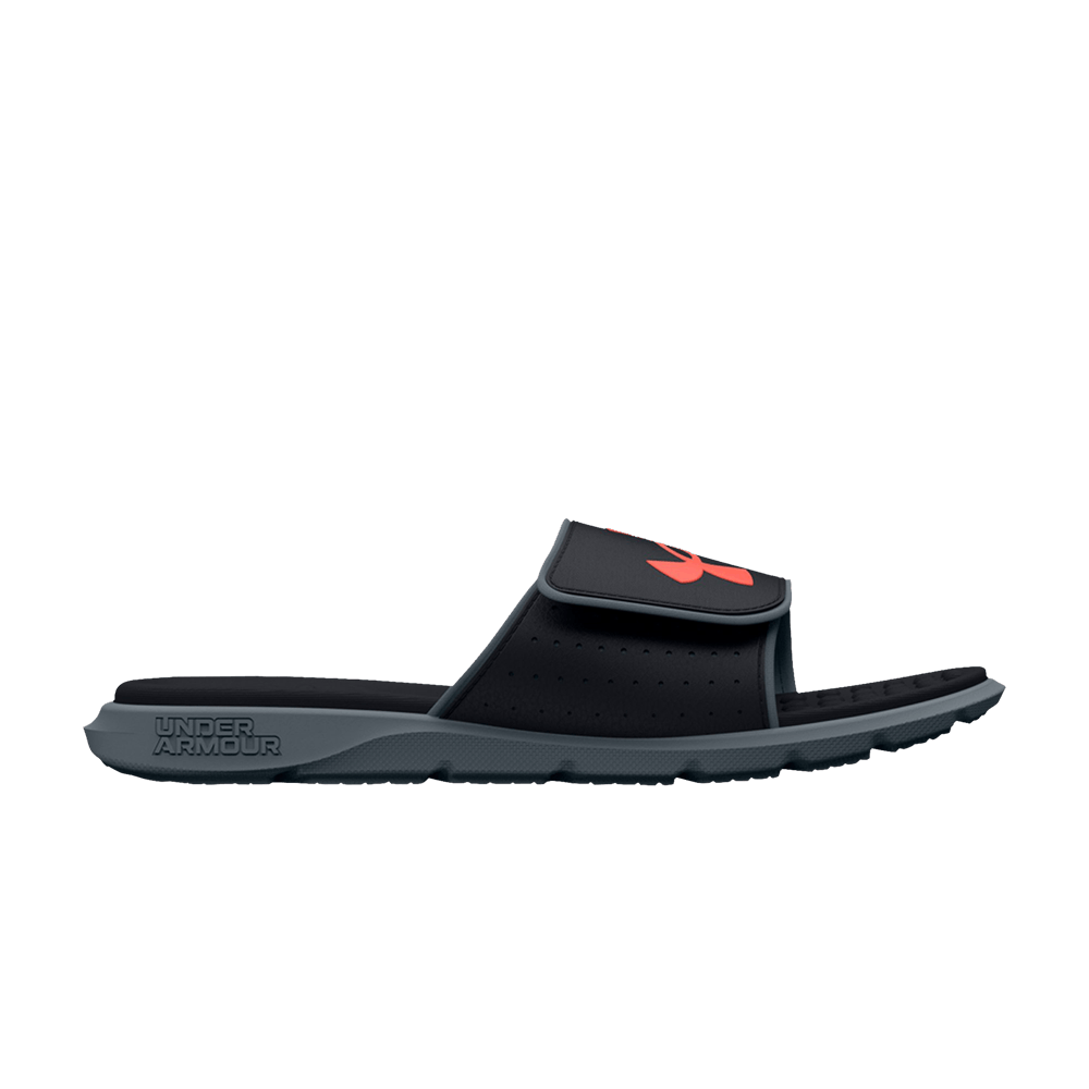 (Grade School) Under Armour Ignite 7 Slide 'Black Red Gravel' 3026036-002