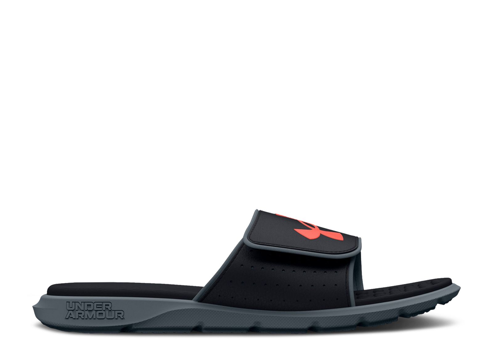 (Grade School) Under Armour Ignite 7 Slide 'Black Red Gravel' 3026036-002