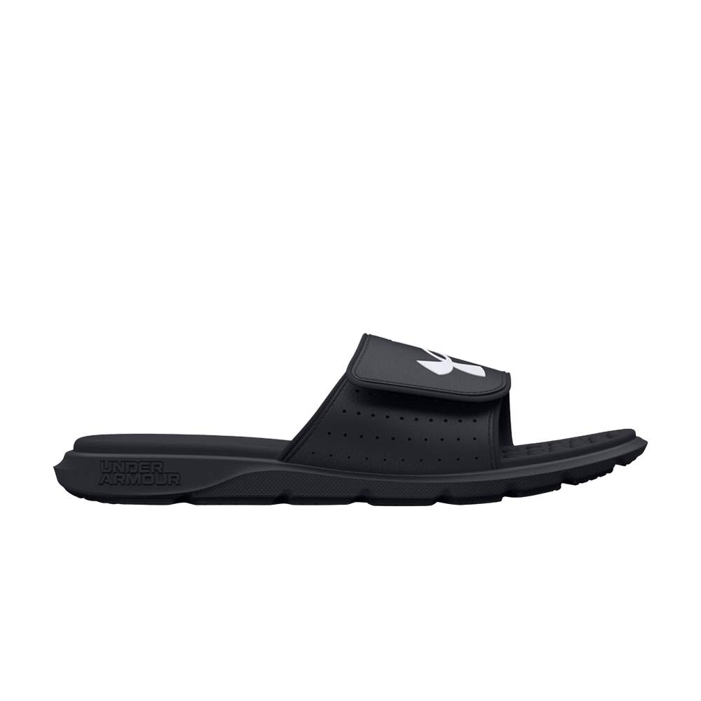 (Grade School) Under Armour Ignite 7 Slide 'Black White' 3026036-001