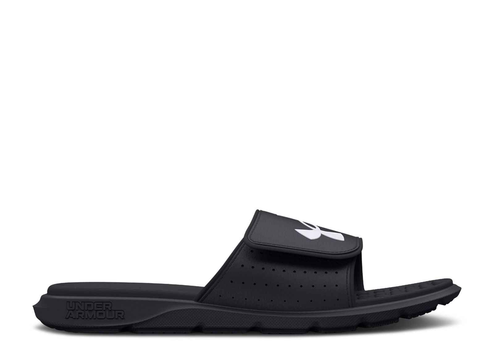 (Grade School) Under Armour Ignite 7 Slide 'Black White' 3026036-001