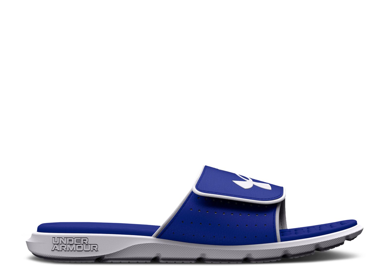 (Grade School) Under Armour Ignite 7 Slide 'Royal White' 3026036-400
