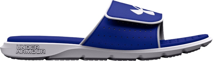 (Grade School) Under Armour Ignite 7 Slide 'Royal White' 3026036-400 (Grade School) Under Armour Ignite 7 Slide 'Royal White' 3026036-400