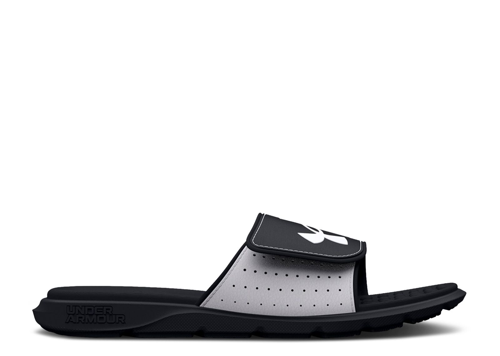 (Grade School) Under Armour Ignite 7 Slide 'White Black' 3026036-102