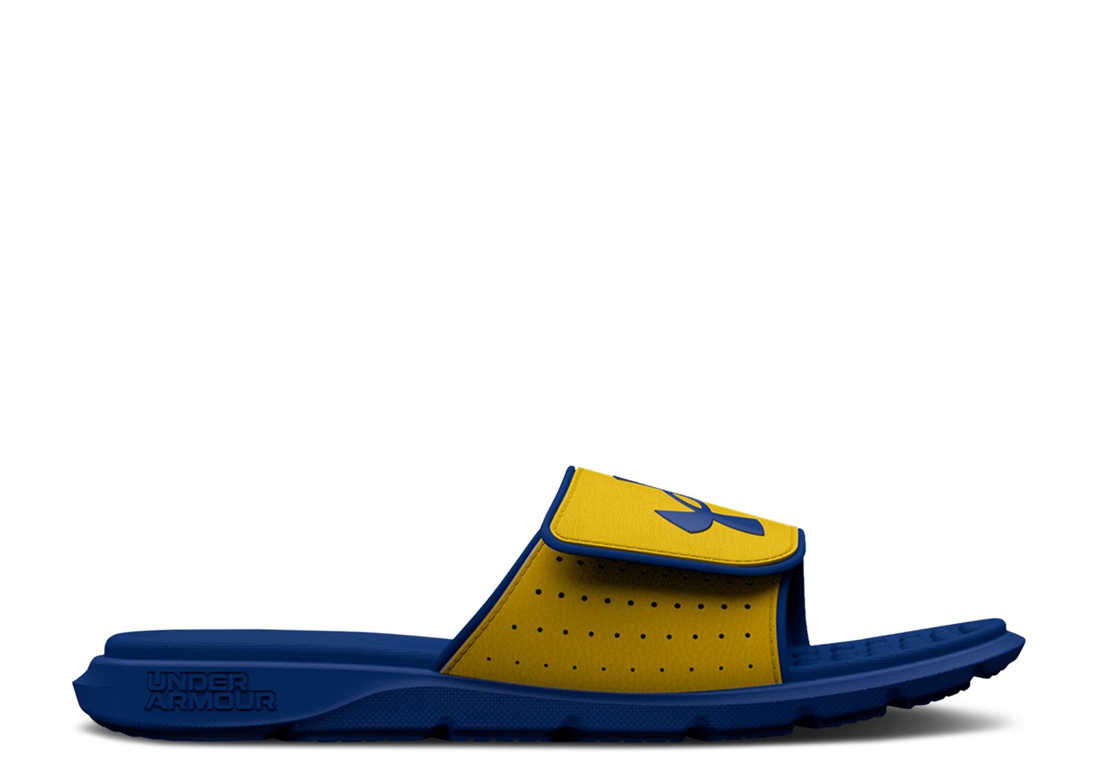 (Grade School) Under Armour Ignite 7 Slide 'Zeppelin Yellow Blue Mirage' 3026036-700