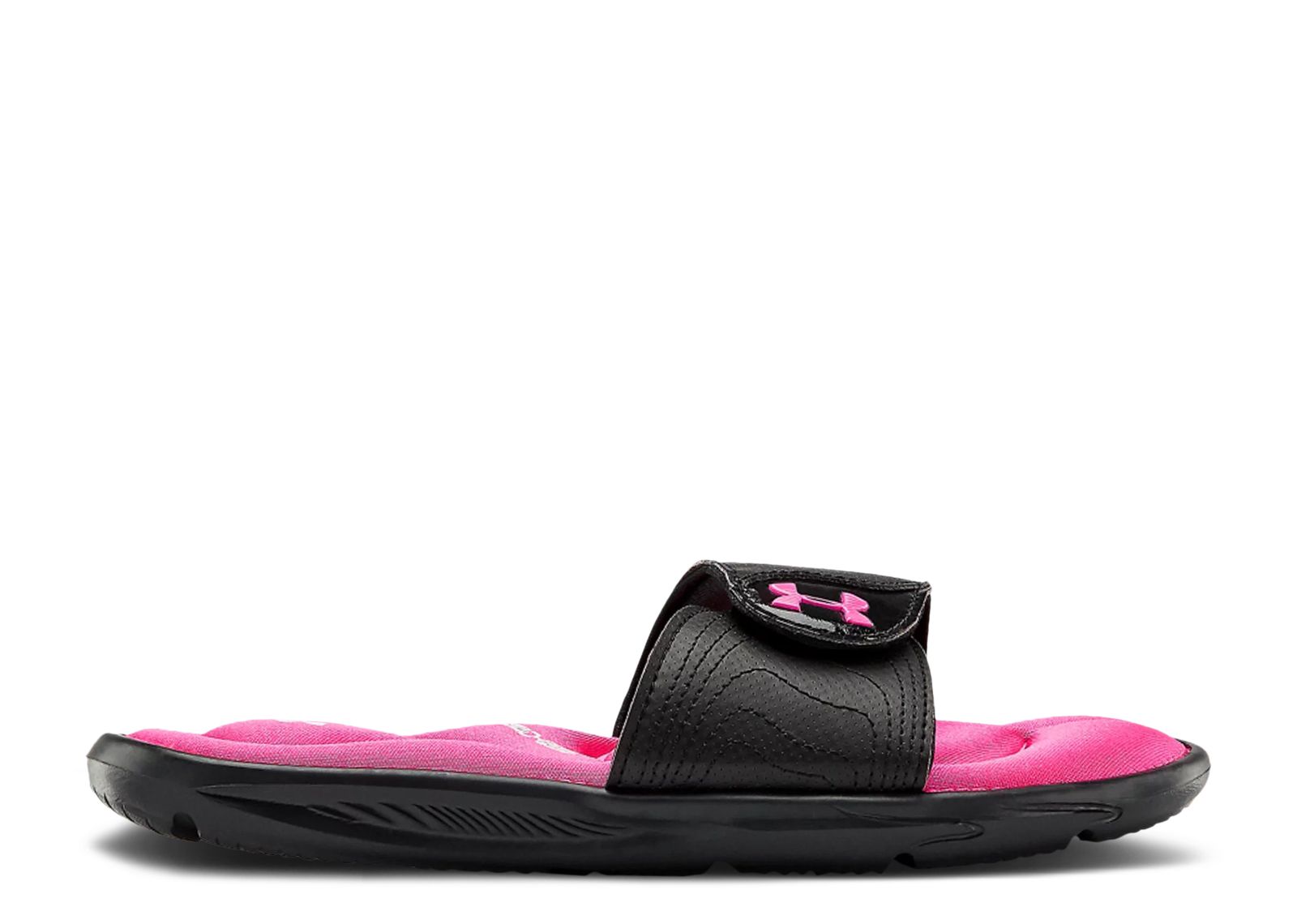 (Grade School) Under Armour Ignite 9 Slide 'Black Pink Surge' 3022733-002