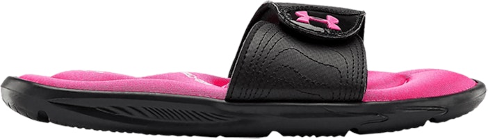 (Grade School) Under Armour Ignite 9 Slide 'Black Pink Surge' 3022733-002 (Grade School) Under Armour Ignite 9 Slide 'Black Pink Surge' 3022733-002