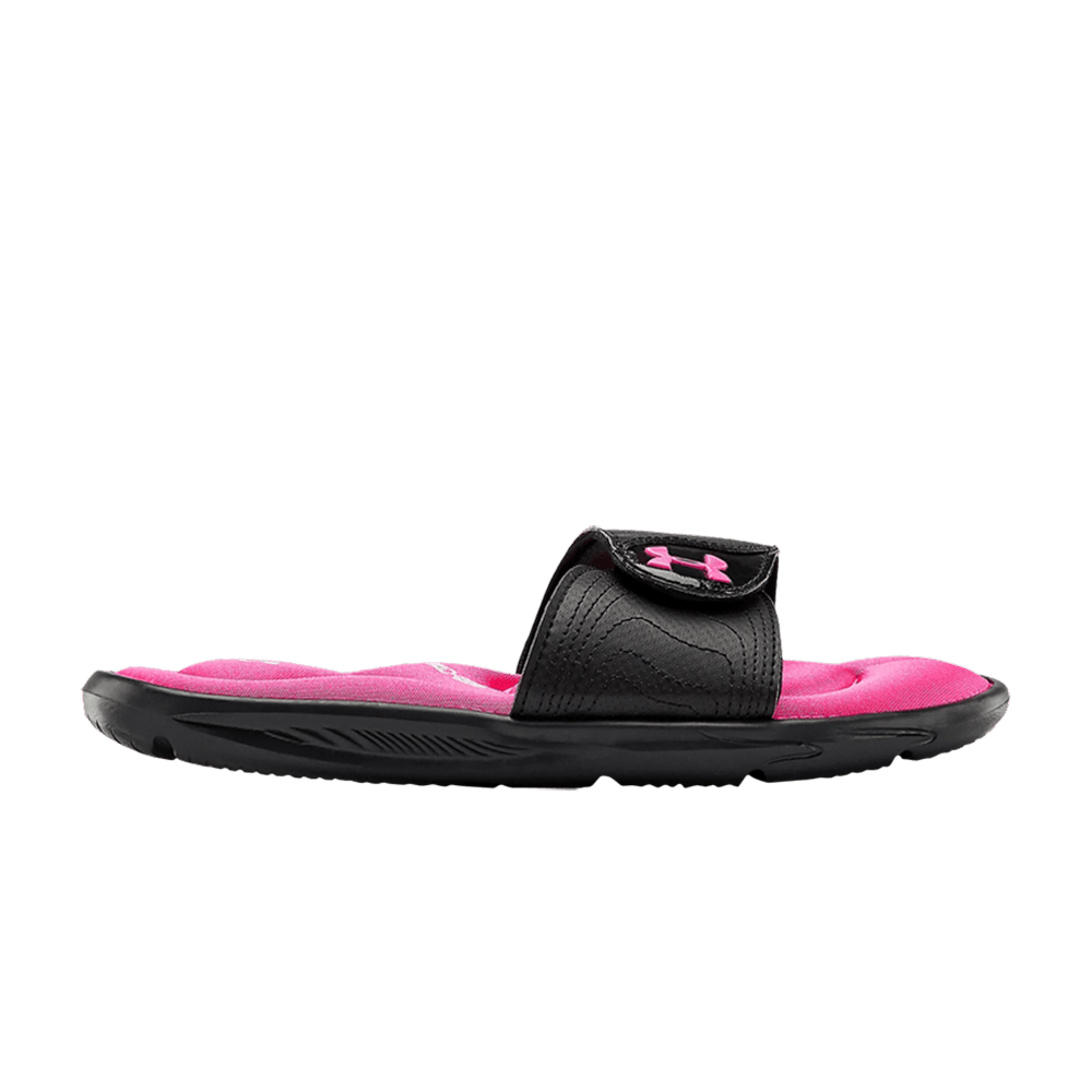 (Grade School) Under Armour Ignite 9 Slide 'Black Pink Surge' 3022733-002