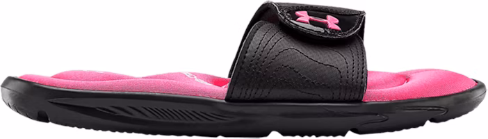 (Grade School) Under Armour Ignite 9 Slide 'Black Pink Surge' 3022733-002 (Grade School) Under Armour Ignite 9 Slide 'Black Pink Surge' 3022733-002