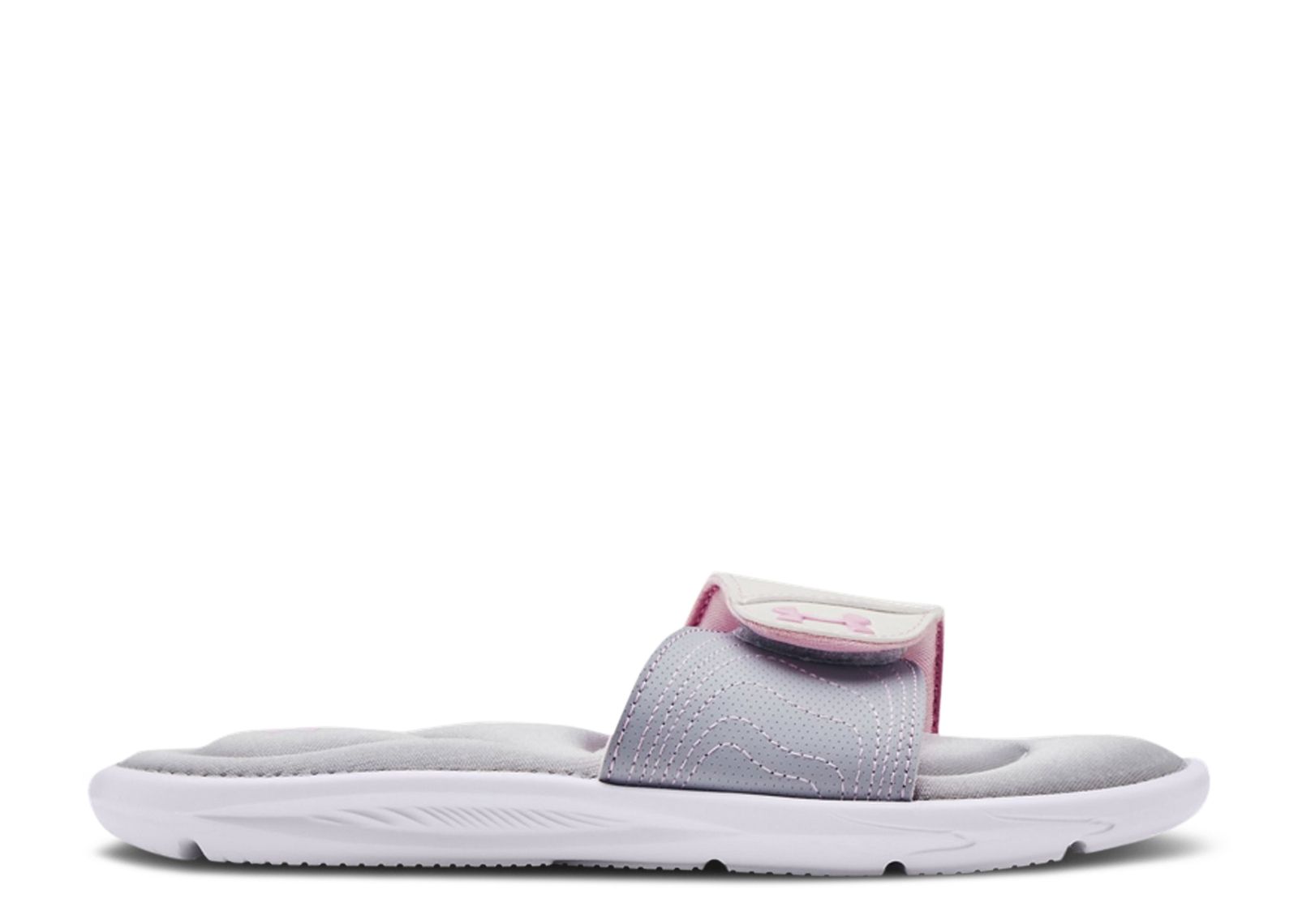 (Grade School) Under Armour Ignite 9 Slide 'White Mod Grey' 3022733-102