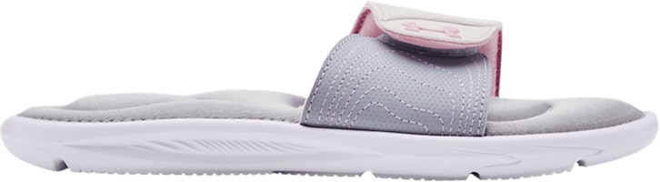 (Grade School) Under Armour Ignite 9 Slide 'White Mod Grey' 3022733-102 (Grade School) Under Armour Ignite 9 Slide 'White Mod Grey' 3022733-102