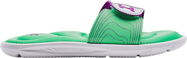 (Grade School) Under Armour Ignite 9 Slide 'White Antifreeze' 3022733-105 (Grade School) Under Armour Ignite 9 Slide 'White Antifreeze' 3022733-105