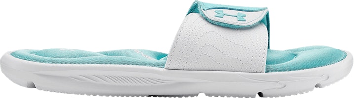(Grade School) Under Armour Ignite 9 Slide 'White Blue Haze' 3022733-100 (Grade School) Under Armour Ignite 9 Slide 'White Blue Haze' 3022733-100