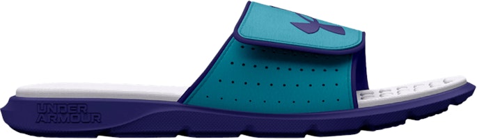 (Grade School) Under Armour Ignite Pro Graphic Slide 'Sonar Blue Surf' 3026038-300 (Grade School) Under Armour Ignite Pro Graphic Slide 'Sonar Blue Surf' 3026038-300
