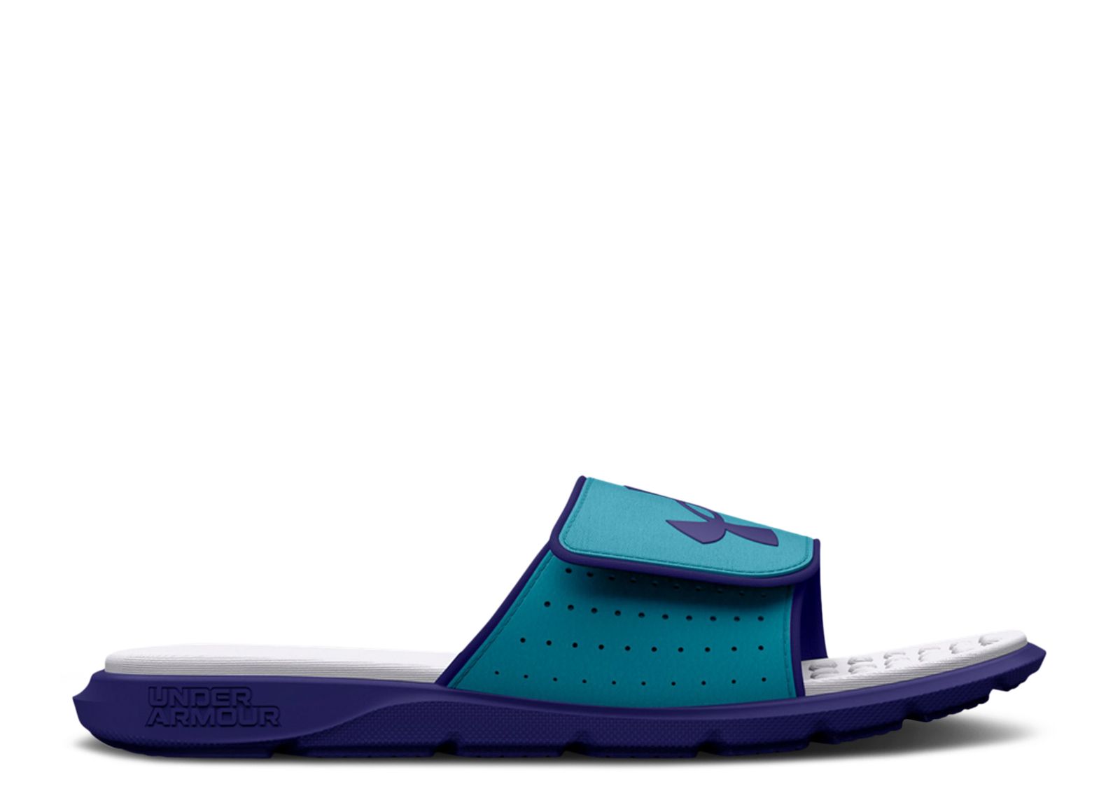 (Grade School) Under Armour Ignite Pro Graphic Slide 'Sonar Blue Surf' 3026038-300