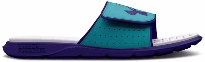 (Grade School) Under Armour Ignite Pro Graphic Slide 'Sonar Blue Surf' 3026038-300 (Grade School) Under Armour Ignite Pro Graphic Slide 'Sonar Blue Surf' 3026038-300