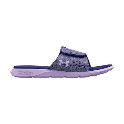 (GS) UA Ignite Pro Graphic Strap Slide 'Nebula Purple Dot Print'