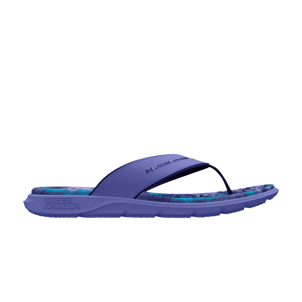 (Grade School) Under Armour Ignite Pro Marbella Graphic Sandal 'Baja Blue Camo' 3026043-400