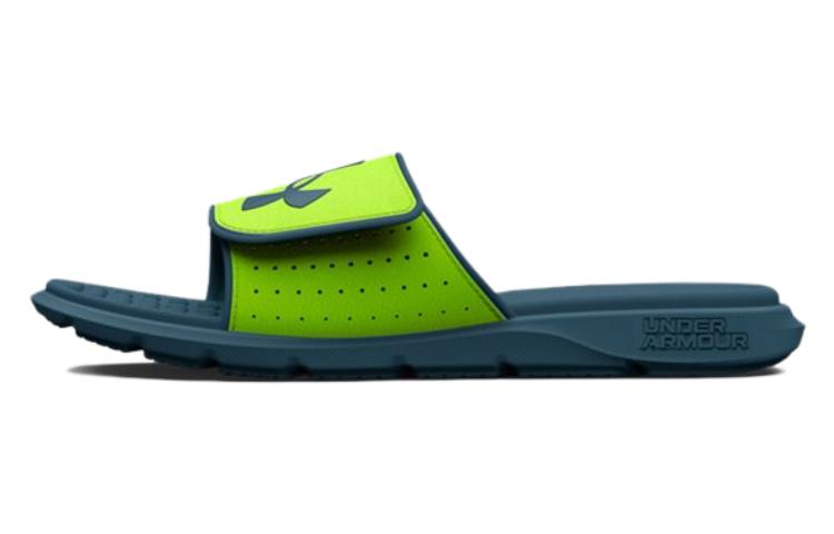 (Grade School) Under Armour Ignite Pro Slide 'Lime Surge Static Blue' 3026036-301